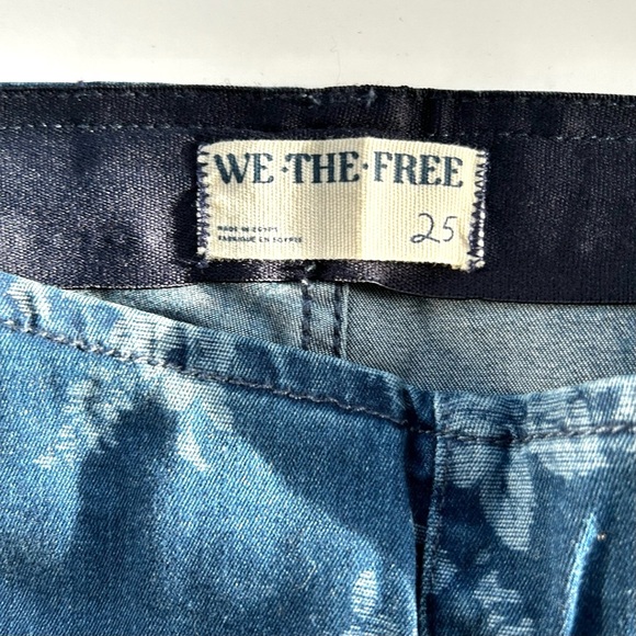 🍂NWT Free People Penny Pull-On Indigo Combo Romantic Blue Flare Jeans XS/0 - Picture 7 of 16